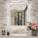 28"X36" LED Bathroom Mirror, Frontlit&Backlit, Controlled Separately