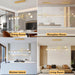 Gold Dimmable LED Chandelier Pendant Lighting Dining