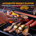Charcoal Grills with Two Foldable Side Tables, 353 Sq.In Cooking Area Outdoor Smoke Barbecue Bbq Grill for Camping, Backyard Party, Patio, Picnic, Garden, Black,18"D X 43"W X 37"H