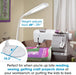Clearsun Flex LED Floor Lamp with LED Technology - Touch Activated Controls, Adjustable Neck, Smart Memory Feature - Great for Office, Home, Dorm, Bedroom, College, & Living Room