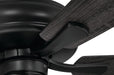 52" Eos 4 Light Ceiling Fan in Flat Black Finish with Reversible Flat Black/Greywood Blades