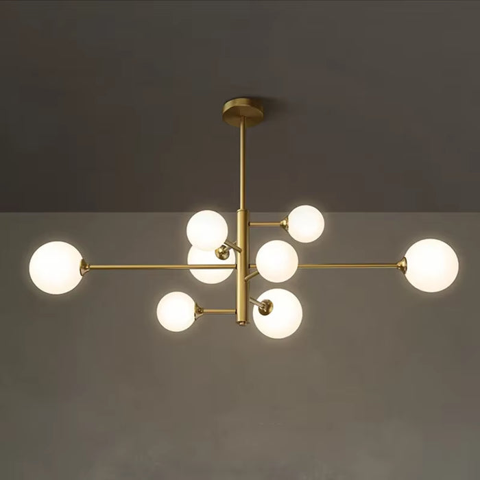 Modern Glass Ball Led Ceiling Chandelier Black Gold for Bedroom Living Dining Room Table Pendant Lamp Lusters Luminaire Lighting