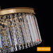Modern round Gold Chandelier, 8-Light Ceiling Fixture | 20" Small Pedant Lighting Fixture for Bedroom, Dining Room, Kitchen Island