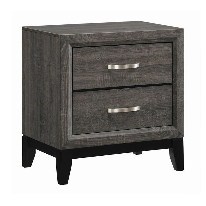 Watson Bedroom Set Grey Oak and Black