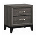 Watson Bedroom Set Grey Oak and Black