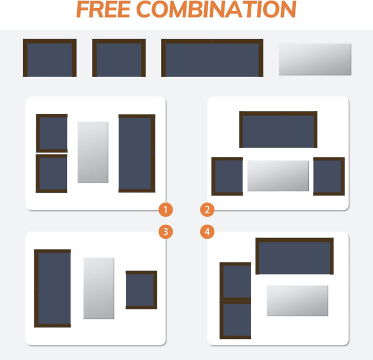 4 Piece Patio Furniture Set,Outdoor Wicker Conversation Sets,Rattan Sectional Sofa W/Coffee Table,Seat Cushions for Backyard Porch Garden Poolside (Gray/Blue)