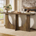 Console Table for Entryway, 71-Inch Farmhouse Entryway Table with Sturdy Geometric Frame, Extra Long Sofa Console behind the Couch for Living Room, Foyer, Entrance, Rustic Brown