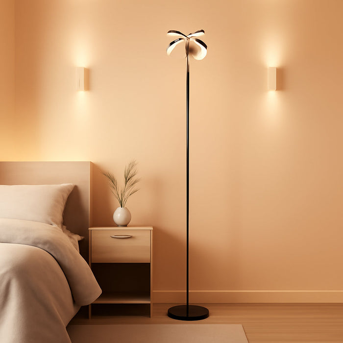 Floor Lamps for Living Room, 40W/2400LM Rotatable LED Floor Lamp with Touch & Remote Control, 70" Tall Standing Lamp Stepless Dimmable, Modern Torchiere Corner Lamp for Bedroom, Office