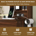 Walnut Multifunctional Vanity Desk With LED Illumination