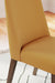 Lyncott Contemporary Dining Room Upholstered Side Chair with Foam Cushion, 2 Count, Yellow & Brown