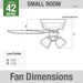 42 Inch Bronze Ceiling Fan With LEDs
