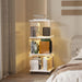 Three Tier Rotating Bookshelf With Illuminated LED