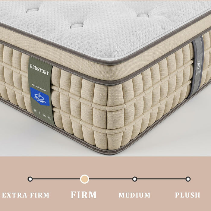 Extra Firm 14-Inch Hybrid King Mattress with Lumbar Support