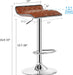 Adjustable Bar Stools Set of 2, Bar Height Stools for Kitchen Counter