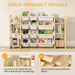 Extra Large Toy Storage Organizer, Dual Bookshelves, 12 Bins