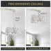 Chrome Crystal Chandelier Ceiling Mount Fixture Light