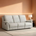 Mnul Double Reclining Sof, Polished Microfiber Upholstered 3 Seter Mnul Sof Recliner for Living Room, Wll Hugger, Esy ssembly, Beige
