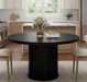 47" round Dining Table for 4-6, Modern Farmhouse Kitchen Table