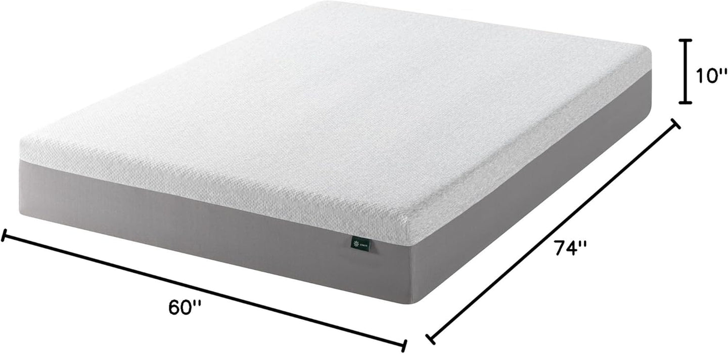 10 Inch Ultima RV Memory Foam Mattress [New Version], Short Queen, Fiberglass Free, Medium Firm Feel, Breathable Memory Foam, Certified Safe Foams & Fabric, Mattress in a Box