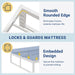 14 Inch Queen Metal Bed Frame, 4000LBS Heavy Duty Support, White