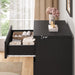 4 Drawer Dresser for Bedroom, Black Dresser Chest of Drawers - Large Wood Dressers TV Stand with Deep Drawers Dressers for Living Room, Hallway, Entryway - Black