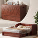 DeepMaroonShade Queen Murphy Bed Easy Assembly System