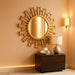 Sunburst Mirror Gold TwentyFourInchDiameter Wall Decor