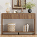 Console Sofa Table for Entryway, Wood Foyer Tables for Living Room, Farmhouse Couch Table Behinde Sofa with 2 Drawers for Hallway Storage (47.2 Inch, Walnut)