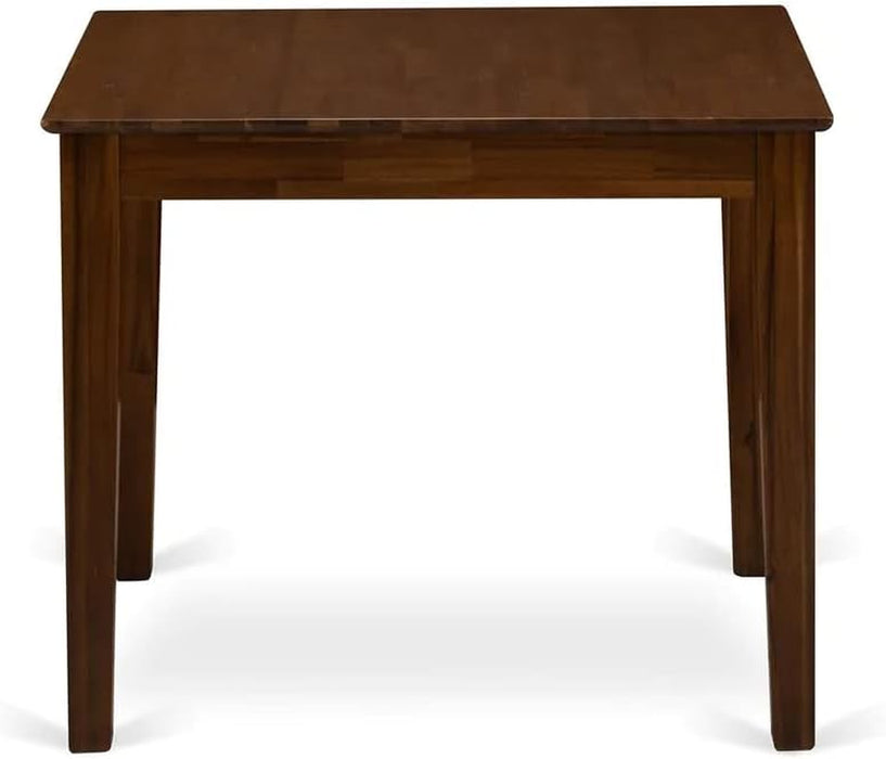 36x36 SquareEdge Solid Antique Walnut Dining Table