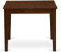 36x36 SquareEdge Solid Antique Walnut Dining Table
