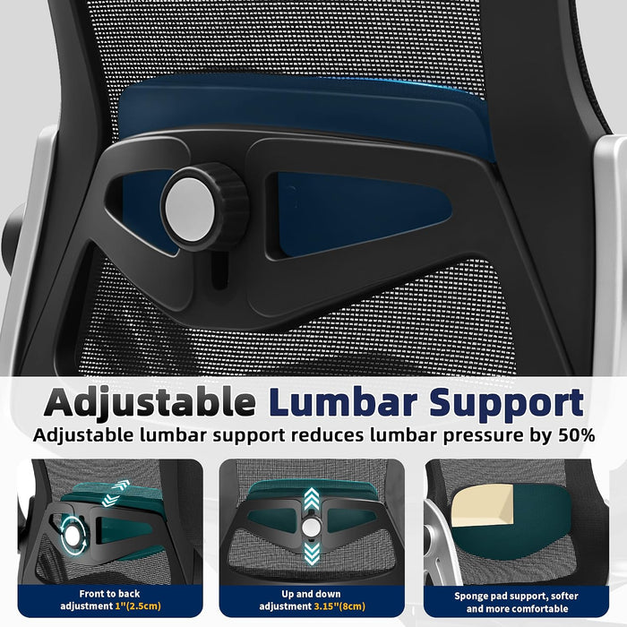 Office Chair Mesh Desk Chair with 3D Armrests Computer Chair