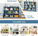 Bright Blue 8 Cube Bookcase Freestanding Multifunctional