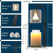 Candle Warmer Lamp with Timer Dimmer, with 2 Bulbs,Adjustable Height,Mothers Day Gifts for Mom,Birthday Gifts for Women,For Yankee Jars,For Room Home Decor (Black)