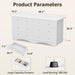 Eggshell WardrobeSystem USB Power Outlet 6 Drawers