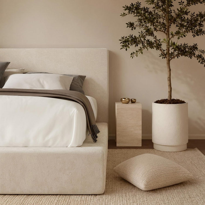 Airframe Queen Upholstered Bed Frame with Plush Padded Headboard