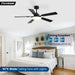52 Inch Ceiling Fan With EnergyEfficient Illumination