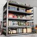 Metal Book Shelf Adjustable Heavy Duty Bookshelf with Tool-Free Assembly