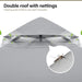 12x12 Ft Grey Gazebo Weatherproof With InsectNetting