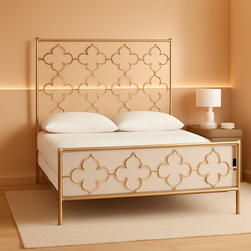Home Morris Moroccan Antique Gold Bed, Full