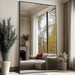 82"X44" Black Full Length Mirror, Large Floor Mirror with Stand