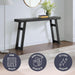 Lawas Solid Wood Console Table - 56 Inch Modern Farmhouse Entryway Table - Easy Assembly Living Room Furniture for behind the Couch, Entryway, or Hallway (Black)