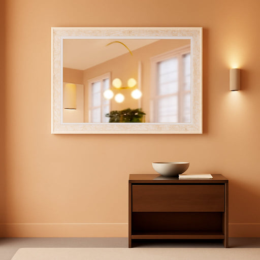 30 X 48 Inch Bathroom Mirror, White Large Mosaic Vanity Mirrors