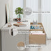 47" White Dresser for Bedroom with 7 Drawer & Metal Handles