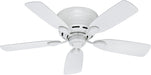 Low Profile IV, Indoor, Ceiling Fan, No Light, 42 Inch, Snow White