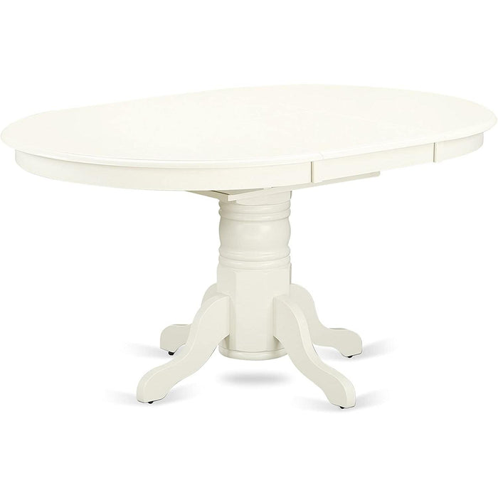 Linen White round Dining Room Table