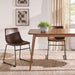 Mid-Century Modern Solid Wood Tapered-Leg Dining Table, 59 Inch, Walnut