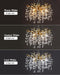 Modern Tree Branch Crystal Chandelier Luxury Gold Crystal Pendant Lighting 18" Contemporary 6-Light Chandeliers for Dining Room Kitchen Bedroom Living Room