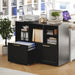 IndustrialGrade Black Lateral File Cabinet With Drawers