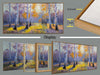 Birch Tree Forest Canvas Wall Art Nature Large Textured Pictures Paintings Wall Decor Living Room Artwork for Dining Room Walls Bedroom Home Office, Framed 58"X29"