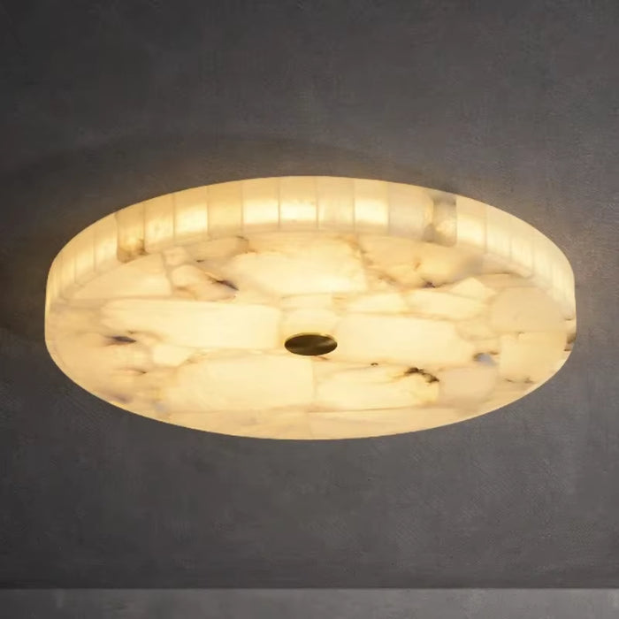 Led Lights Modern 2024 Marble Ceiling Chandelier Home Decor Ceiling Lamp White Marble New Designer Lustre for Living Room